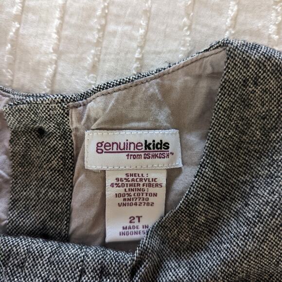 Genuine Kids Grey Shimmer Dress size 2T - Picture 4 of 4